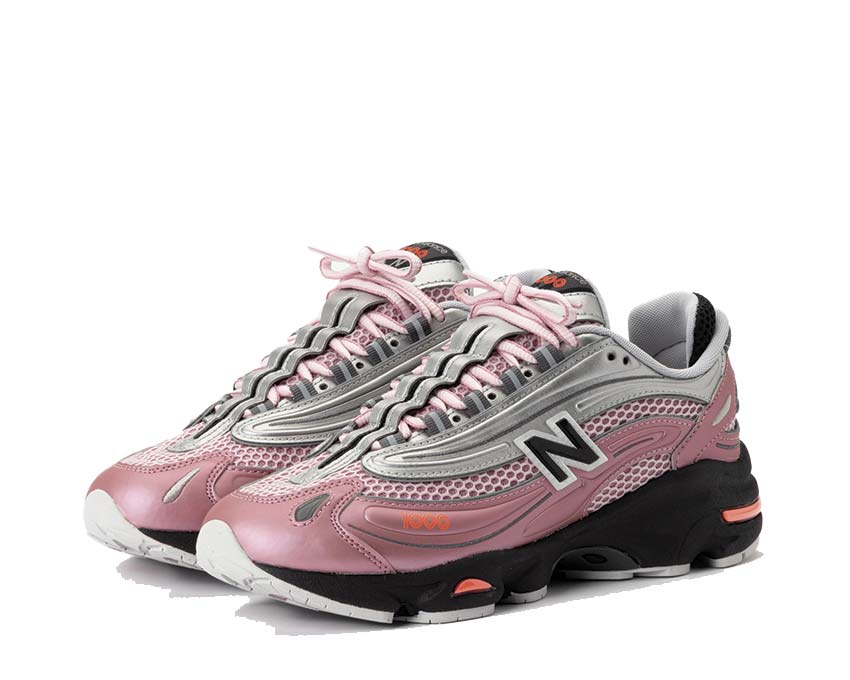 New Balance 1000 Pink Taffy sole — sculpted EVA rugged pink grip