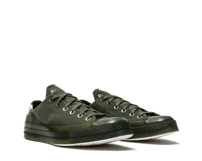 Converse A Cold Wall Chuck 70 Ox Rifle Green side view — military technical canvas