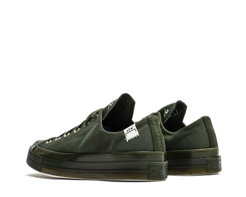 Converse A Cold Wall Chuck 70 Ox Rifle Green sole — gum vulcanized sole