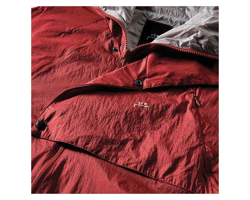 Converse ACW Wind Jacket Rust Oxide dos — veste technique rouille A-COLD-WALL