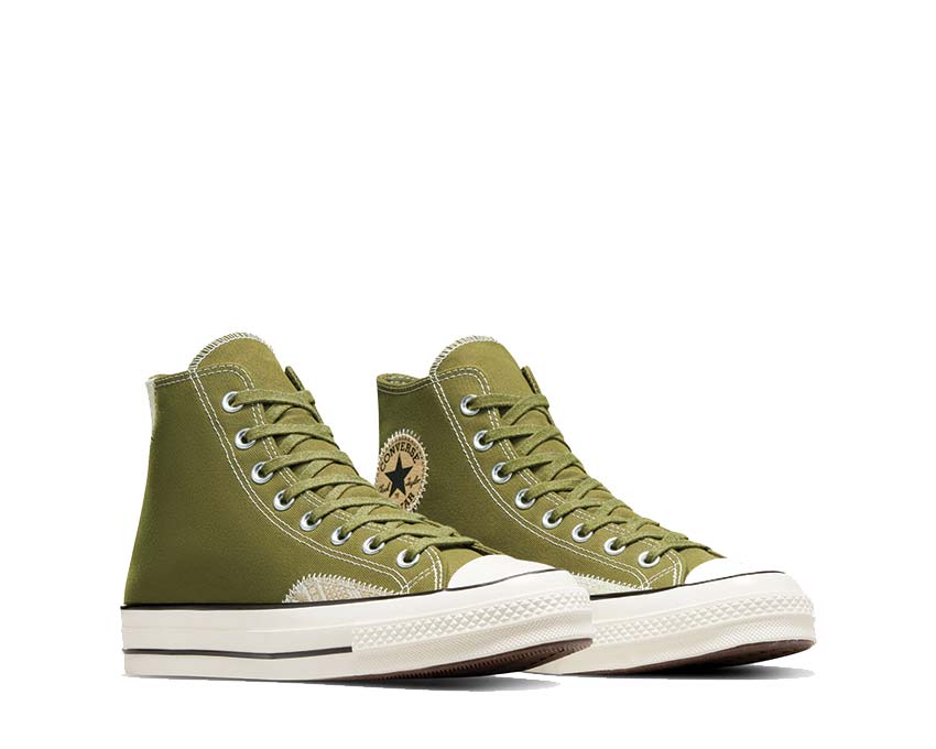 Converse Chuck 70 Hi Trolled Vitality vista lateral — lona bicolor viva