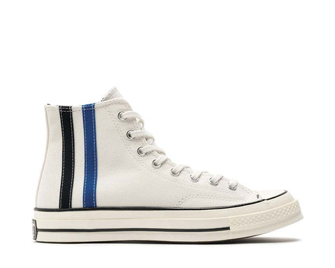 Converse Chuck 70 Hi Vintage White/Blue-Cream — men's sneaker retro vintage stripes