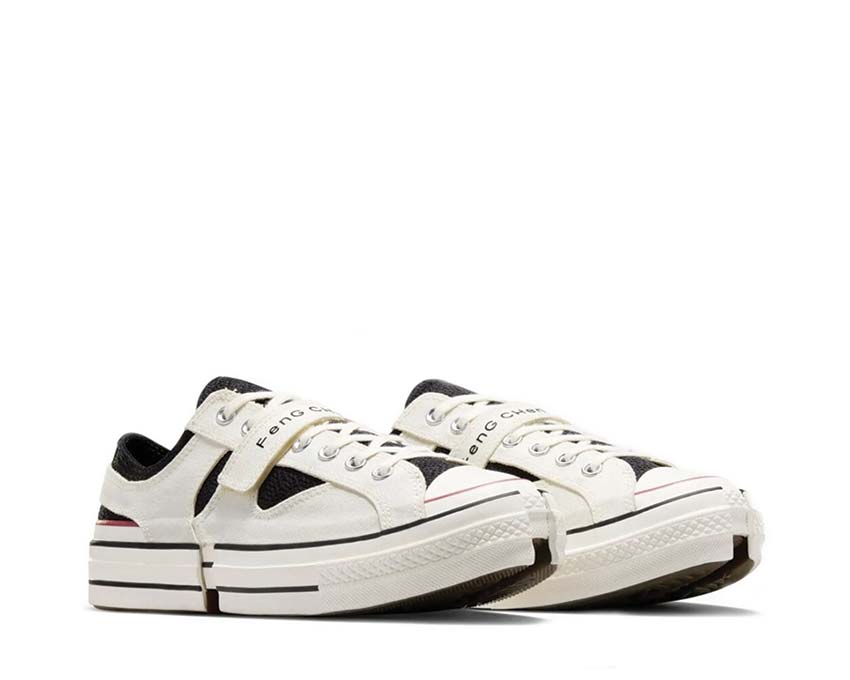 Converse X Feng Chen Wang 2-in-1 Chuck 70 Black/Egret sole — double vulcanized sole