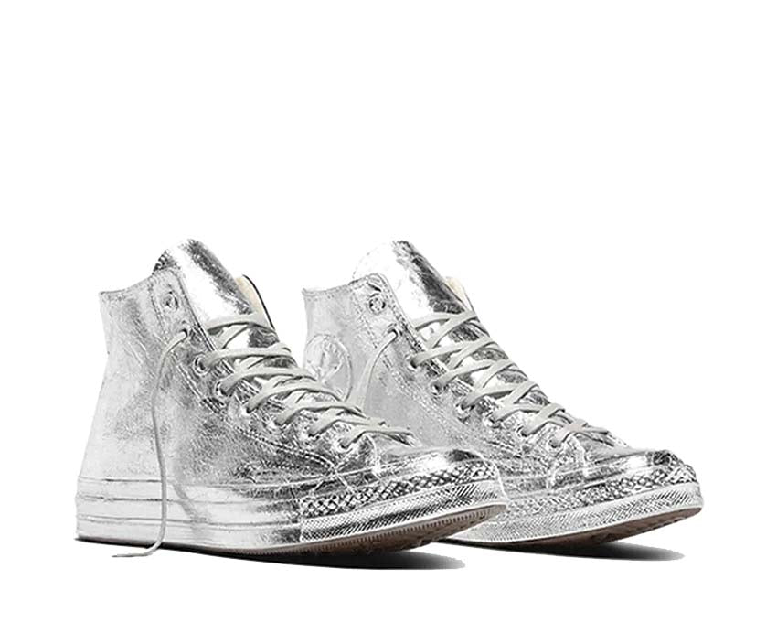 Converse Chuck 70 Canvas Ltd Silver Foil vue latérale — toile argent métallique édition limitée