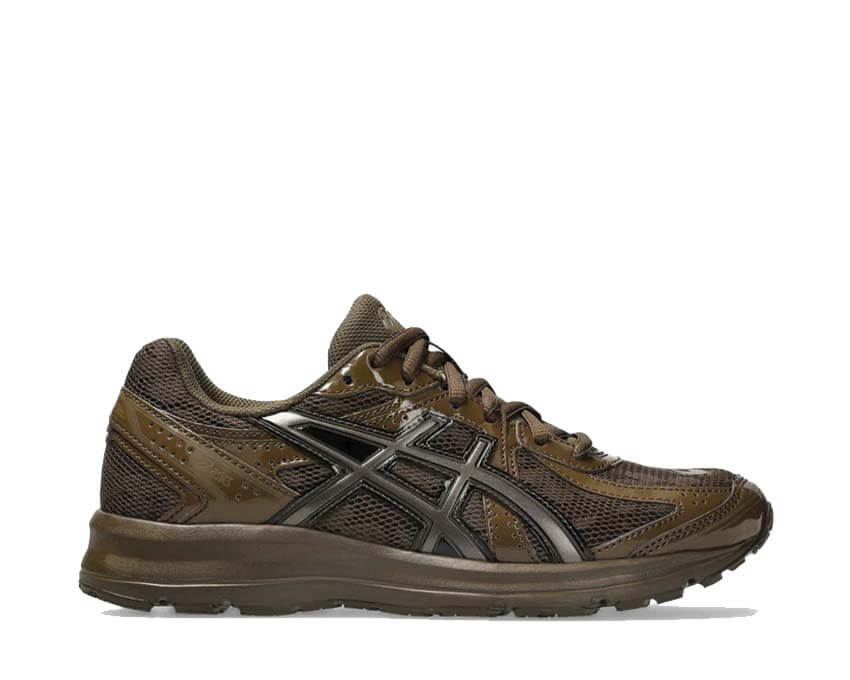 Asics Jog 100S Brown Storm — sneaker rétro mixte plateforme EVA OrthoLite