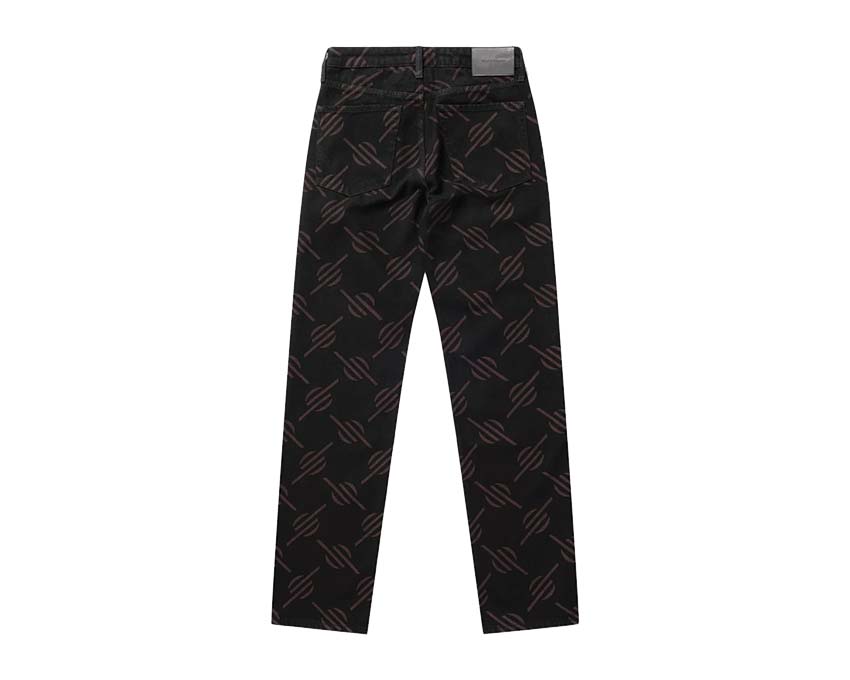 Daily Paper Phillimon Pants Black vista lateral — detalle bolsillos cargo