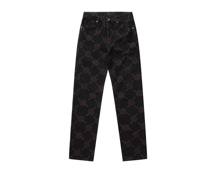 Daily Paper Phillimon Pants Black — pantalón unisex corte amplio streetwear