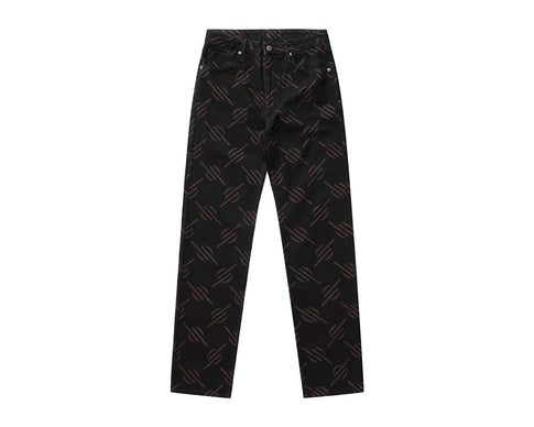 Daily Paper Phillimon Pants Black — pantalón unisex corte amplio streetwear