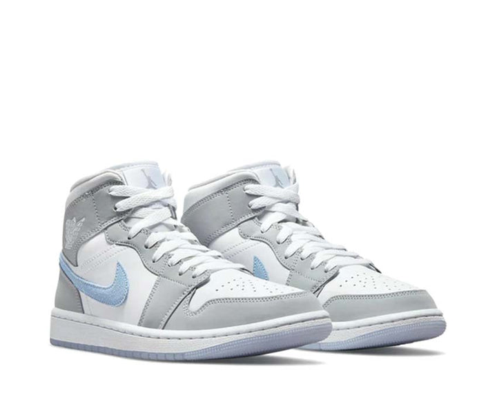 Jordan 1 Mid White / Aluminium - Wolf Grey BQ6472-105