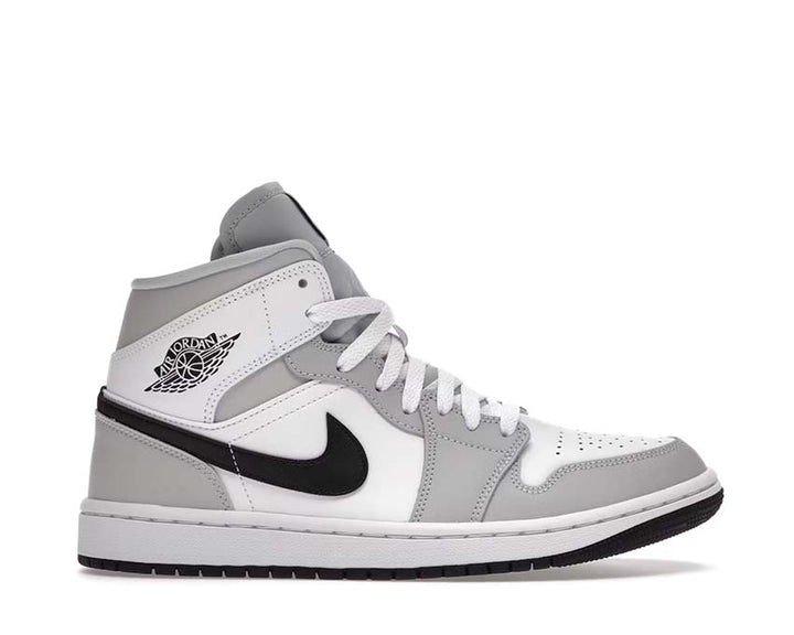 Jordan 1 Mid White / Light Smoke Grey BQ6472-015