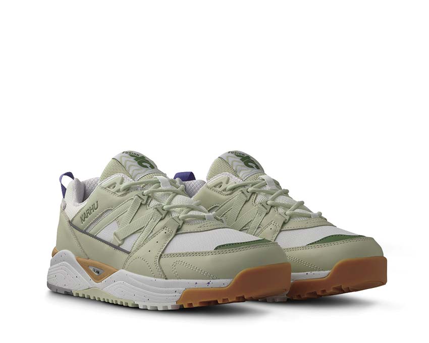 Karhu Fusion XC Aloe Wash vista lateral — mesh transpirable