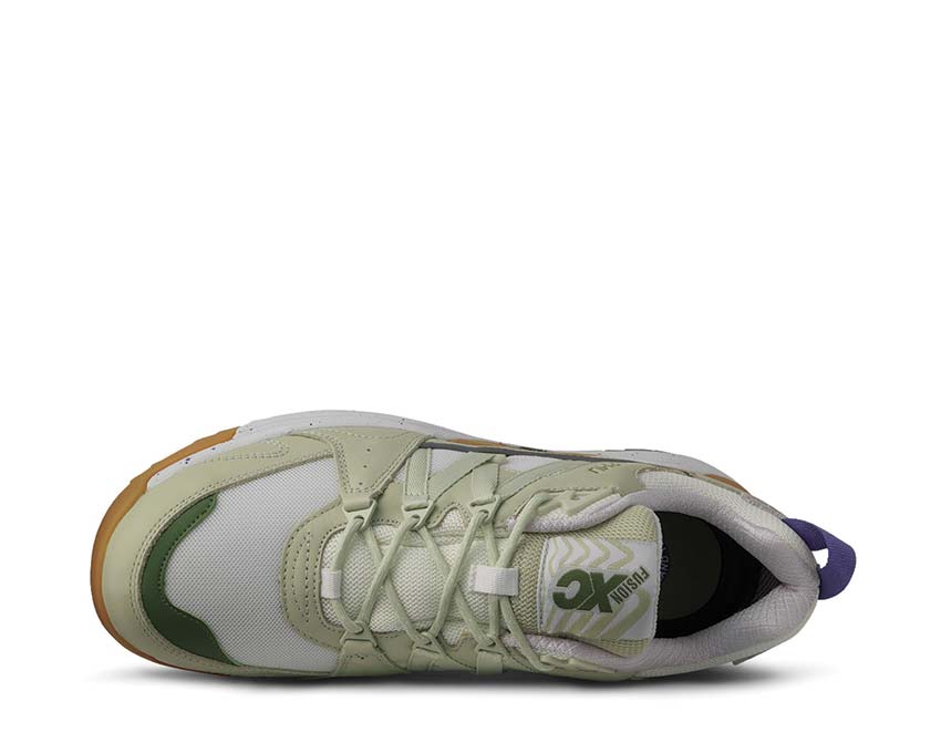 Karhu Fusion XC Aloe Wash detalle — colorway verde Aloe Wash