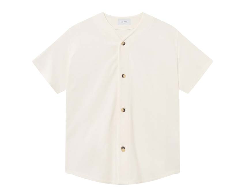 Les Deux Barry Baseball Jersey Shirt Light Ivory — camisa hombre baseball jersey