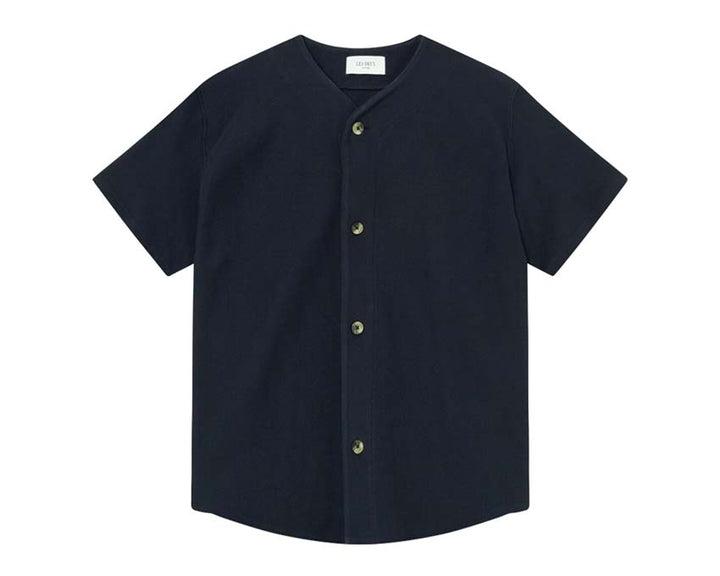 Les Deux Barry Baseball Jersey SS Shirt Dark Navy 460460