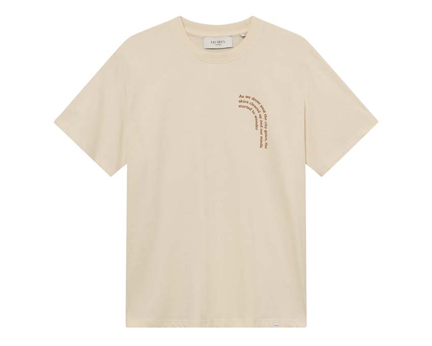 Les Deux Coastal T-Shirt Ivory — unisex t-shirt cotton coastal pattern