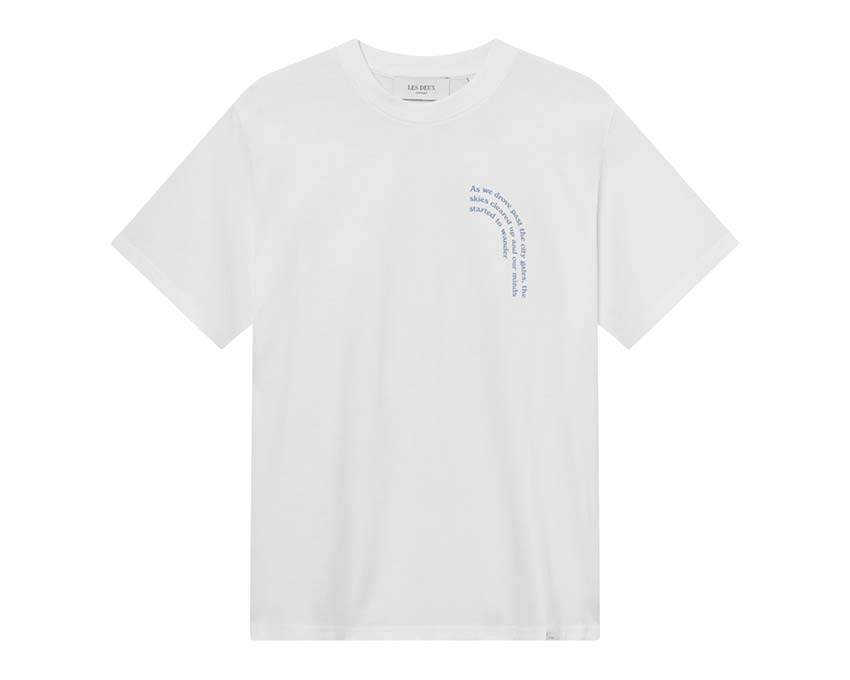 Les Deux Coastal T-Shirt White — unisex t-shirt cotton coastal pattern