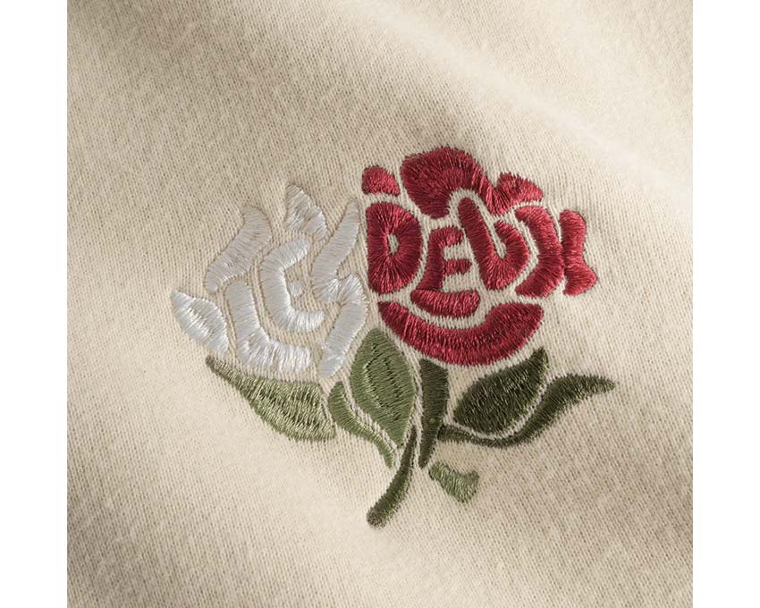 Les Deux Felipe Hoodie Ivory vue latérale — coton épais capuche