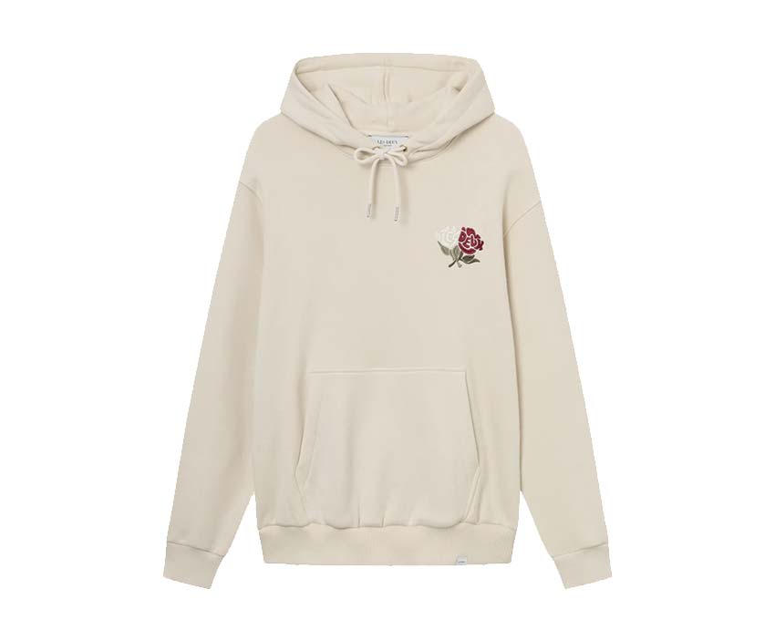 Les Deux Felipe Hoodie Ivory — hoodie unisexe coton logo brodé