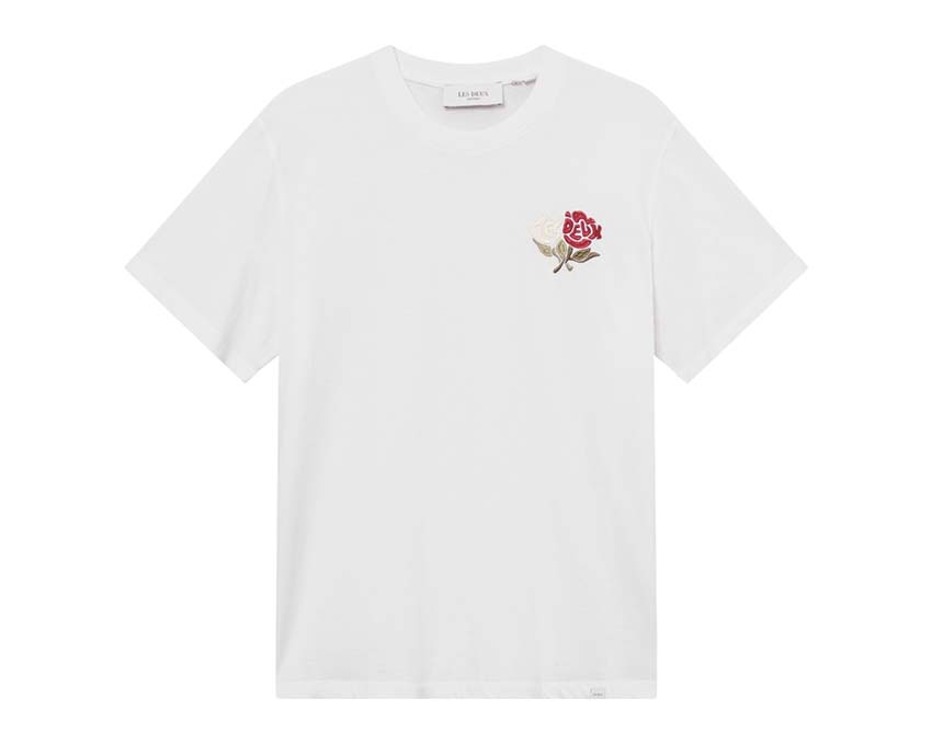Les Deux Felipe T-Shirt White — unisex t-shirt cotton embroidered logo