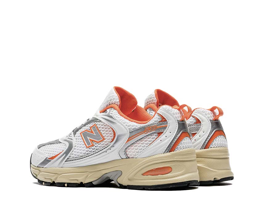 New Balance 530 White Sun Glow suela — amortiguación acolchada running