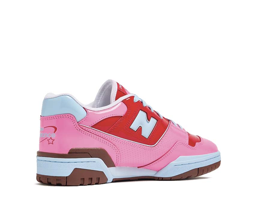 New Balance 550 Patent Leather Team Red suela — cupsole basketball vintage