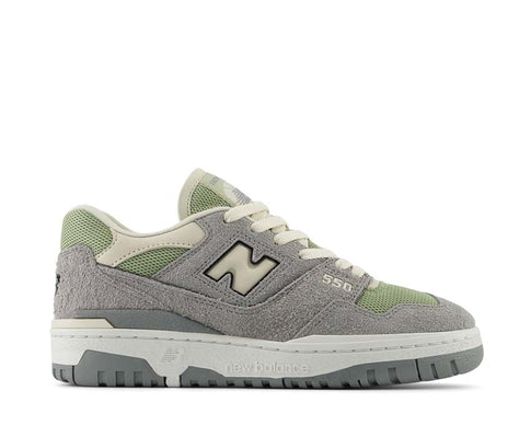 New Balance 550 W Slate Grey — sneaker femme cuir rétro basketball