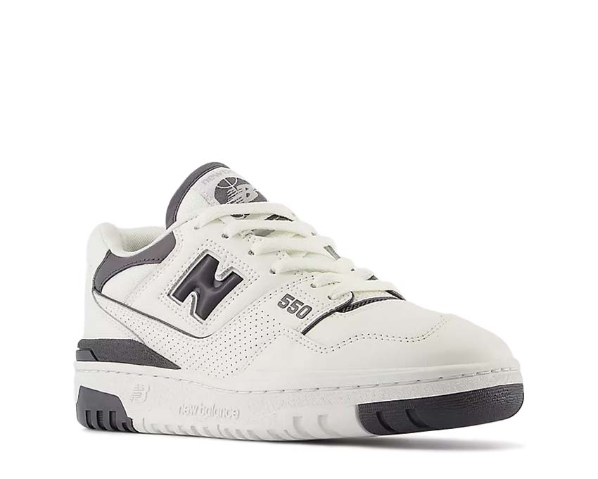 vista lateral — New Balance 550 mujer sea salt magnet cupsole gruesa