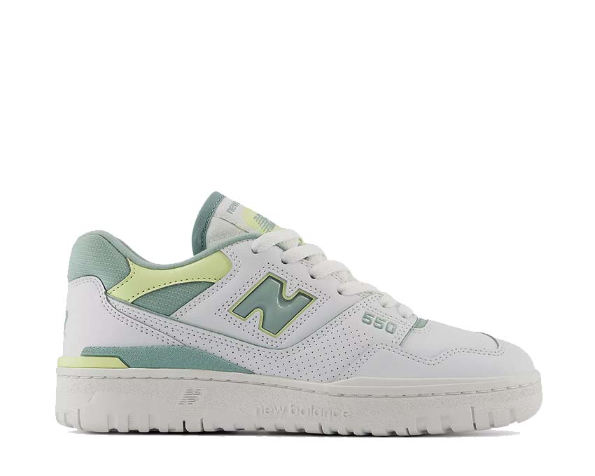New Balance 550 W White Salt Marsh — women's sneaker vintage basketball leather