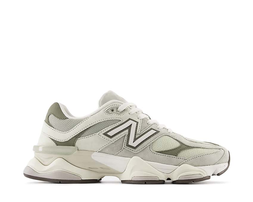 New Balance 9060 Olivine Lichen Green — zapatilla hombre chunky estilo 00s