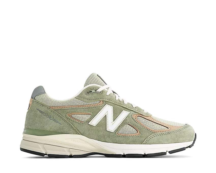 New Balance 990v4 Olive Incense Made in USA — zapatilla unisex ante oliva americano