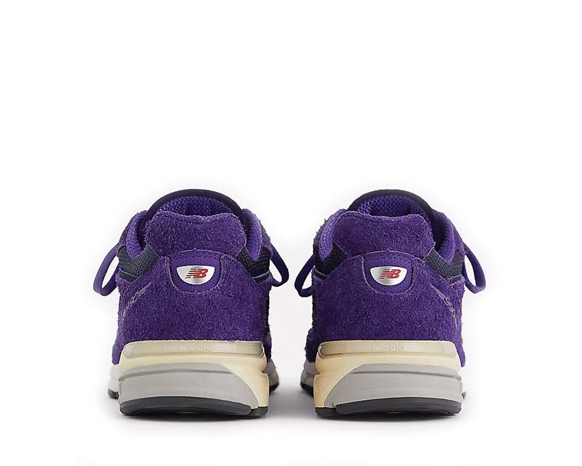 New Balance 990v4 Made in USA Plum suela — tecnología ENCAP silver