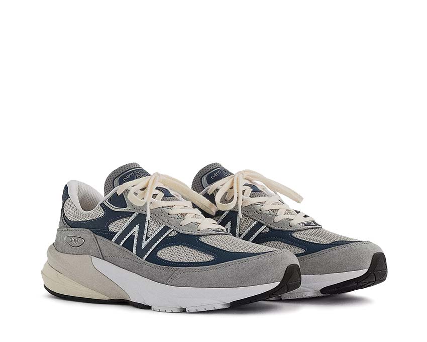 New Balance 990v6 Made in USA Marblehead/Indigo vista lateral — colorway indigo vintage
