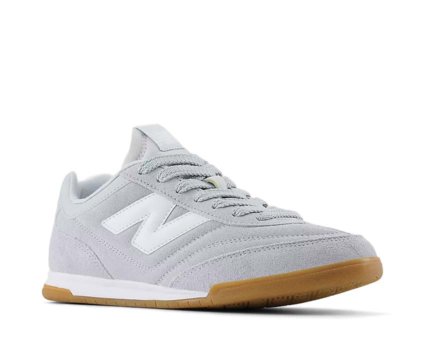 New Balance RC42 Granite White side view — smooth leather upper