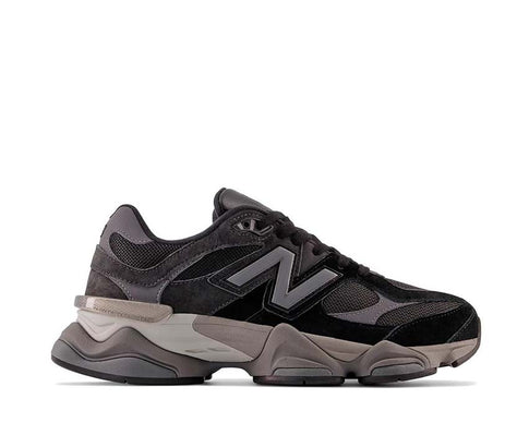 New Balance 9060 Black U9060BLK — sneaker homme mesh suède noir total
