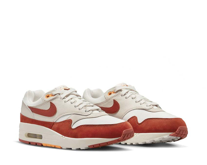 Nike Air Max 1 LX W Sail / Rugged Orange / LT Orewood Brn FD2370-100