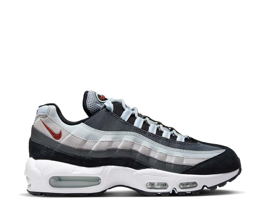 Nike Air Max 95 Wolf Grey / Rugged Orange - Black - Blue Tint DM0011-011