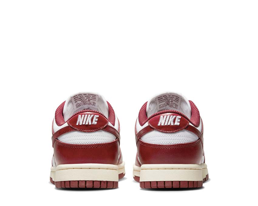 Nike Dunk Low PRM W White Team Red Coconut Milk sole — Dunk