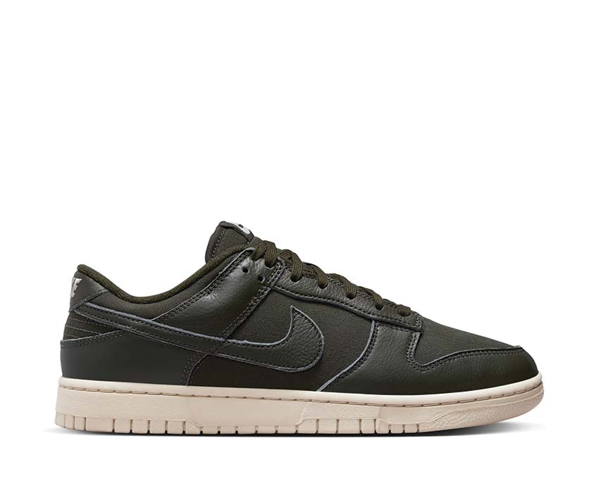 Nike Dunk Low Retro PRM Sequoia — sneaker homme cuir premium