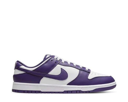 Nike Dunk Low Retro White Court Purple Orange — sneaker hombre colorway court