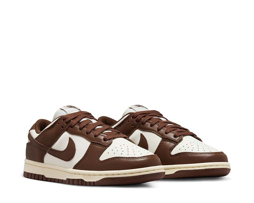Nike Dunk Low W Cacao side view — leather Coconut Milk Cacao Wow