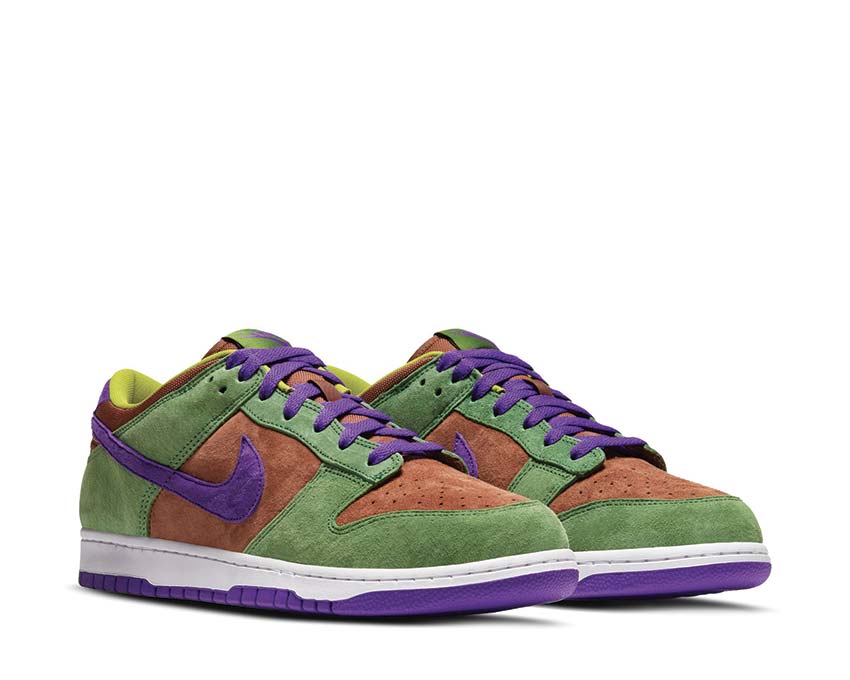 Nike Dunk Low SP Veneer vista lateral — materiales premium SP
