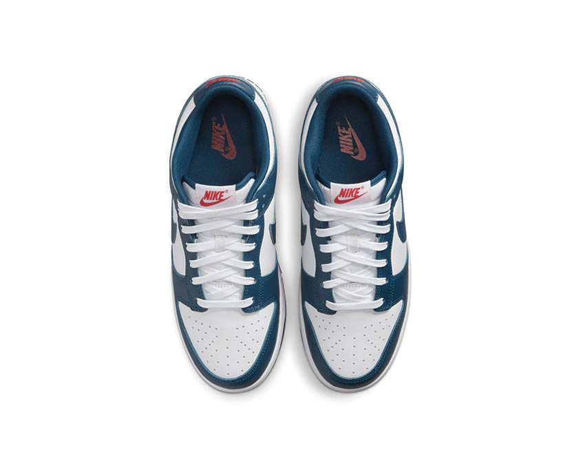 Nike Dunk Low Retro Valerian Blue detalle — parte superior cuero valerian blue