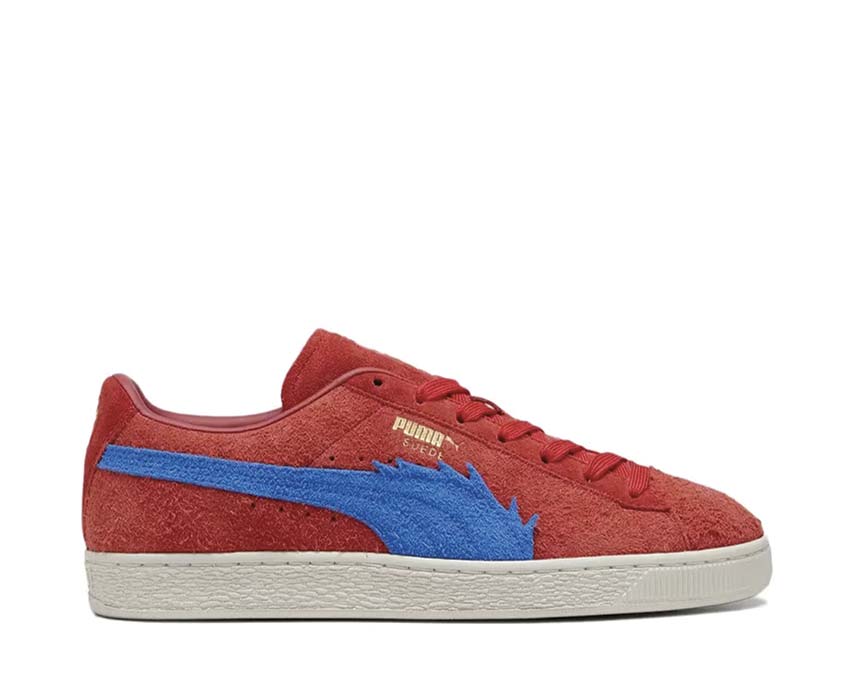 Puma Suede Baggy For All Time Red Ultra Blue — sneaker homme daim collab One Piece