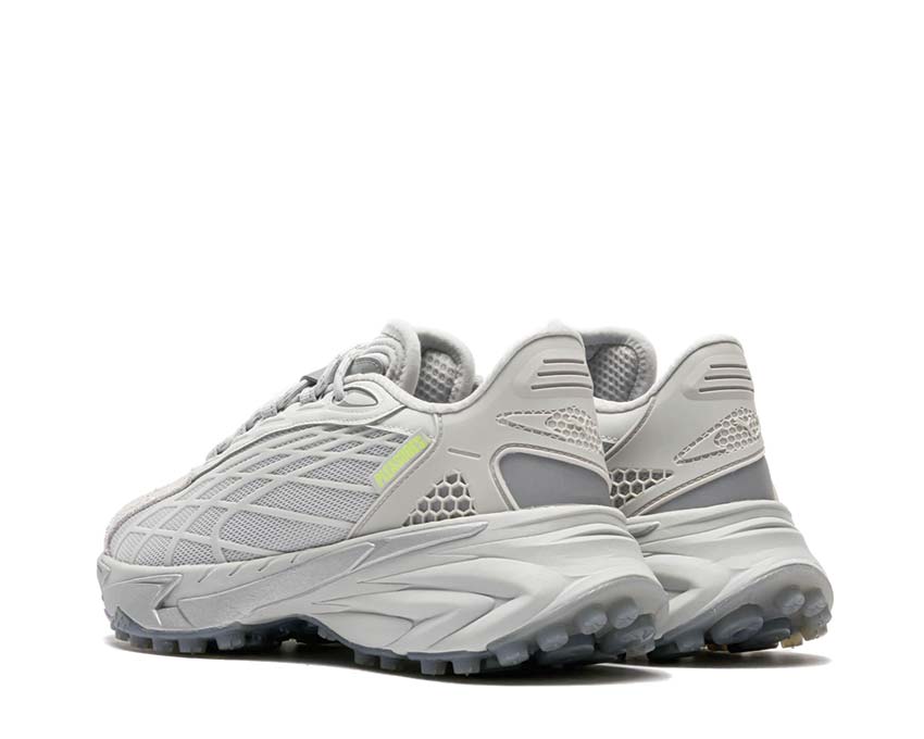 Puma Spirex Glacial Gray Cool Light Gray suela — suela EVA running gris