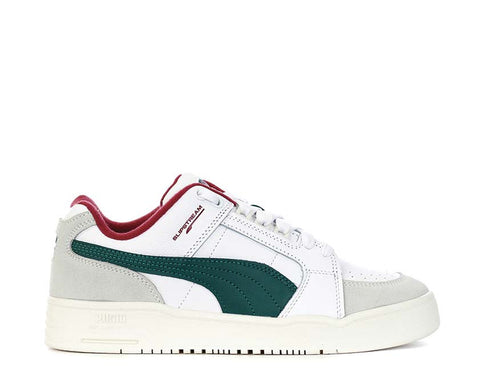 Puma Slipstream Lo Retro White Malachite — men's sneaker retro tennis