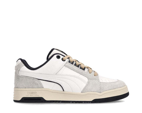 Puma Slipstream Lo Service Line White Navy — men's sneaker premium leather