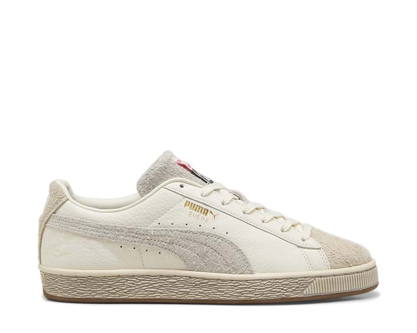 Puma Suede STAPLE Warm White Alpine Snow — zapatilla hombre ante icónica collab