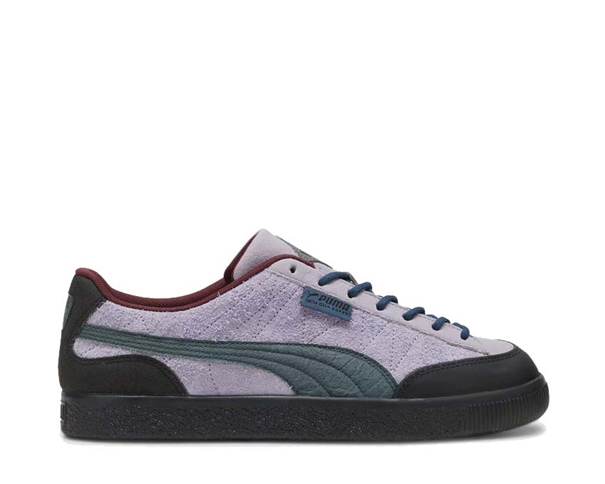 Puma Clyde Lavender Shock Ocean Tropic — men's vintage leather sneaker PAM collab