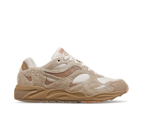 Saucony X Colour Plus Grid Shadow 2 Beach Ramble — men's running breathable mesh upper