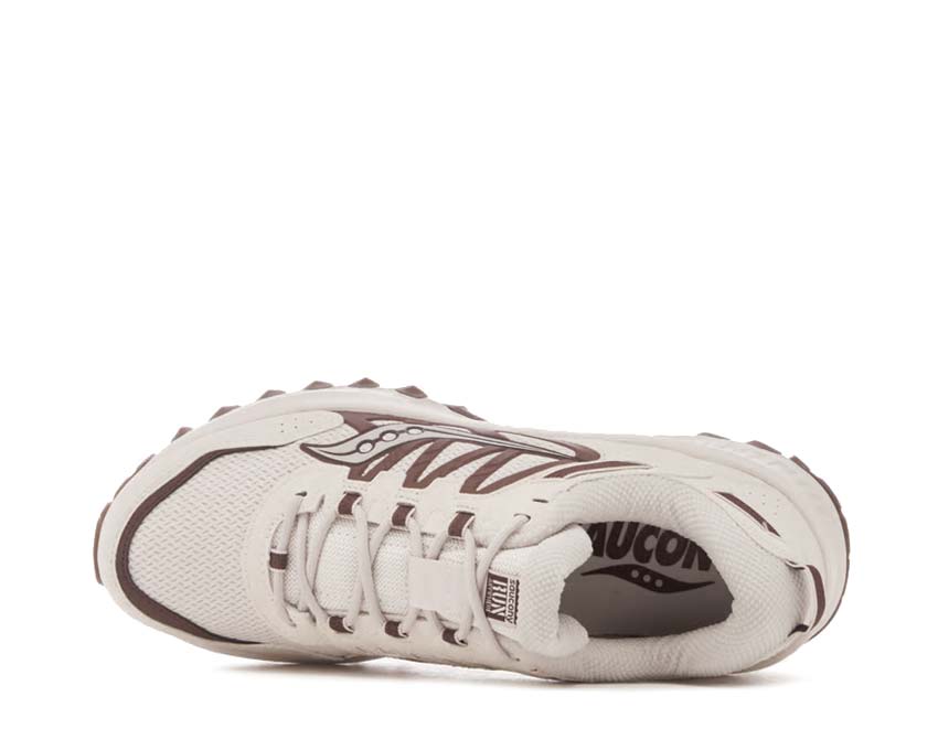 Saucony Grid Peak Sand Burgundy suela — tecnología ProGrid